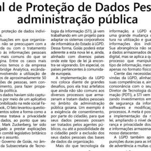 Lei Geral de Proteo de Dados Pessoais e a administrao pblica | Por Bruno Pvoa Leal e William D. Ferreira